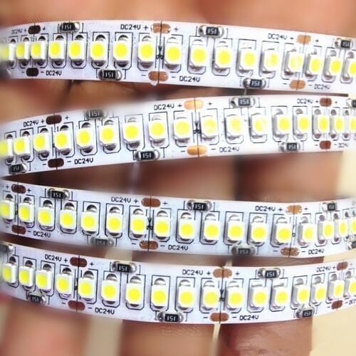 LED strip 4800Lm Super Bright 24V IP20 48W 93.6W 2835 LED Strip 240led Flexible stripe light ribbon 5M showcase led 4000K 3000K