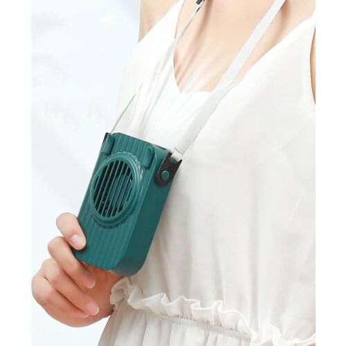 3 Gears Adjustable Sports Personal Desktop Fan Summer Silent ABS Hanging Neck Fan Portable for Office Outdoor
