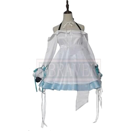 VTuber Hololive Uto Rabbit Lolita Uniform Angel Elegant White Formal Dress Uniform Cosplay Costume Girl Custom Made Any Size