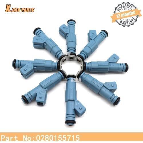 8pcs/lot High Quality Fuel Injector 0280155715 FOR Chevrolet Camaro Corvette Caprice Impala Ford F250 F350 Excursion
