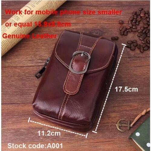 Belt Clip Man Genuine Cow Leather Mobile Phone Case Pouch For Leagoo Shark 1,Elite Y,M8 Pro/T5/T5S/Z5C/M7/M5 EDGE.Shark 5000