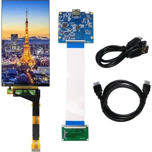 Latumab 5.5" 2K LS055R1SX04 LCD Display for Sharp 3D HDMI-Compatible to MIPI to Printer Board 1440x2560 Panel Remove Backlight