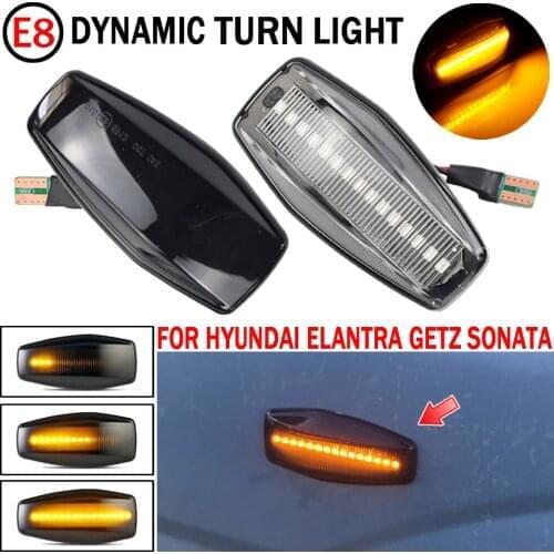 2pcs Side Marker Turn Signal Lights 12V Car Accessories For Hyundai Elantra Getz Sonata XG Terracan Tucson i10 Coupe Matrix