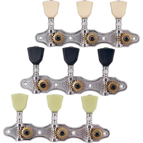 3R3L Black Trapezoid Button String Tuning Peg Tuners Machine Heads for Classical Guitar guitar accessories parts