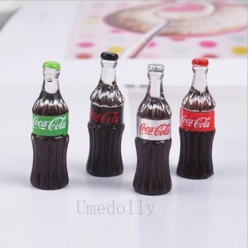 4PCS/SET 1:12 Dollhouse Miniature Beverage Bottle Mini Coke Model Pretend Play Kitchen BJD Blyth Doll Food Toy Accessories