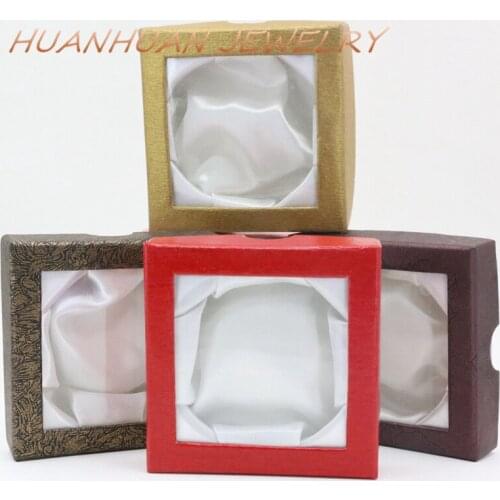 5 Colors Gift Jewelry Box Christmas Gifts Cases Decoration Necklace Bracelet Beads Earrings Ornament Display Box Supplies B3445