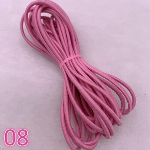 5 Yards/lot 2.0 2.5mm Hight-Elastic Bands Spool Sewing Band Round Elastic Cord Diy Handmade Sewing Materials #08