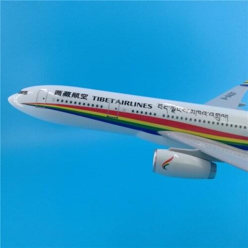 40CM 1:172 Scale Airbus A330 Aviation Model TIBET Airlines Airways Alloy Aircraft Plane Airplane Airliner Display Adult Collect