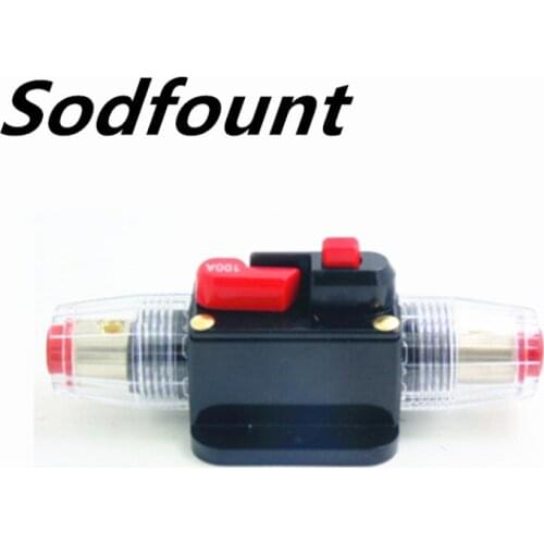 1pcs Automotive Fuse 15A-100A car audio conversion one out one switch automatic insurance seat Fuse power circuit breaker
