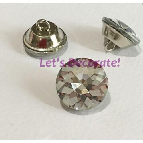 Free shipping 350PCS/LOT 16MM Diamond Crystal Glass Buttons For Sofa Industry Or Bedboard Decoration Fileds