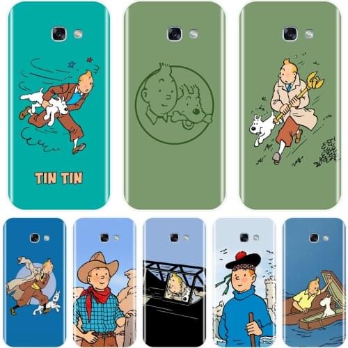 The Adventures of Tintin Phone Case For Samsung Galaxy A6 A7 A8 2018 A3 A5 2016 2017 A6 A8 Plus 2018 Silicone Back Cover