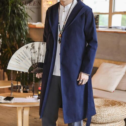 EASTQUEEN Men's Hooded Trench Coats