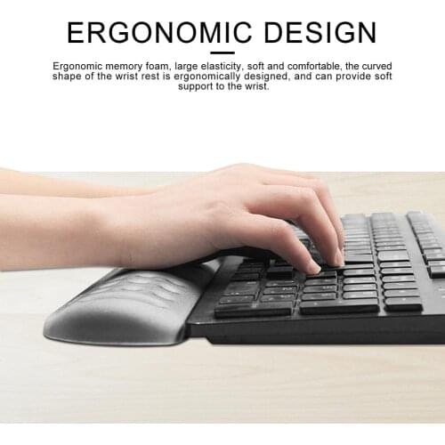 Mechanical Keyboard Wrist Rest Pad Mouse Wrist Rest Pad Ergonomic Memory Foam Set Comfort Mouse Pad For Office Computer Laptop