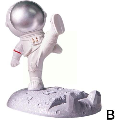Creative Astronaut Bracket Universal Mobile Phone Stand Decoration Home Desk Holder Office Gift Creative U6Z9