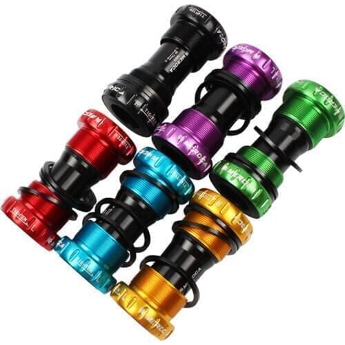 MTB Bicycle Bottom Bracket Aluminum Waterproof BSA 68/73mm Screw/Thread Type Crankset Bearings Mountain Bicycle Axis Parts