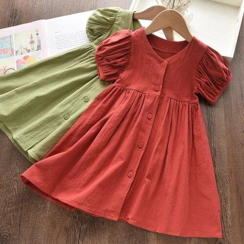 Summer Girl Casual Dress 2021 New Fashion Princess Dresses Girls Sweet Costumes Cute Outfits Baby Girls Vestidos For 3 7 Year