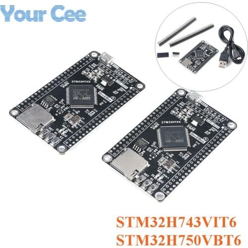 STM32H750VBT6 STM32H743VIT6 STM32H7 Development Board STM32 System Board M7 Core Board TFT Interface with USB Cable