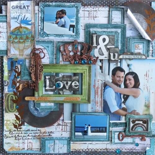 Panalisacraft Crown Key Metal Cutting Dies Craft Dies Scrapbooking Card Making Album Embossing Stencil Die Cut