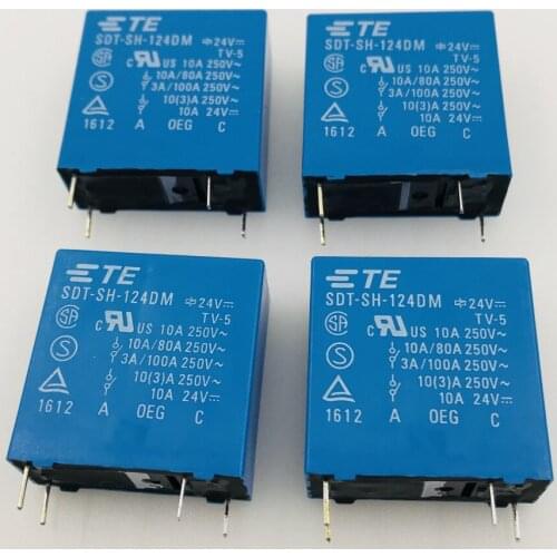 Original SDT-SH-124DM 24VDC 4pin 10A250VAC relays