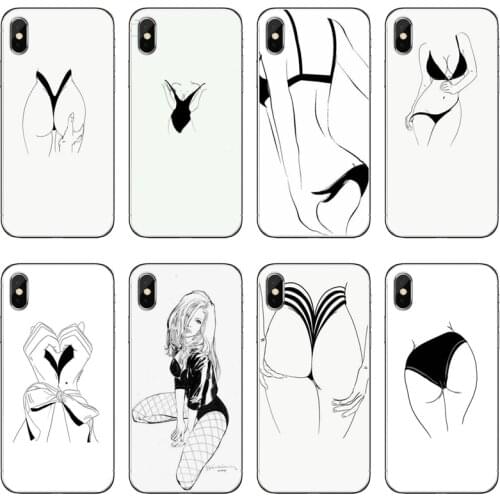 Sexy Seductive Girl Solid Color Transparent Phone Case For Huawei P30 P20 Pro P10 P9 P8 Lite Y5 Y6 Y7 Y9 P Smart Plus 2018 2019