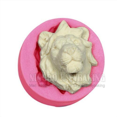 Lions Head Silicone Mould Cake Decorating Silicone Mold For Fondant Candy Crafts Jewelry PMC Resin Clay