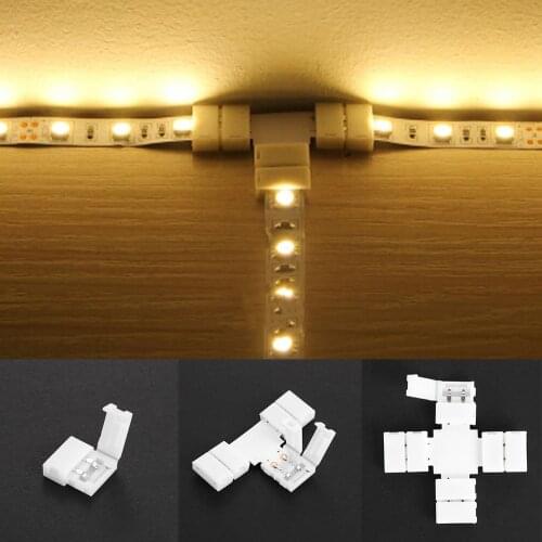 5Pcs L T X Shape RGB RGBWW LED Strip Corner Connector PCB Board 8mm 10mm 12mm 2pin 3Pin 4pin 5pin 6Pin Single Color RGB RGBW