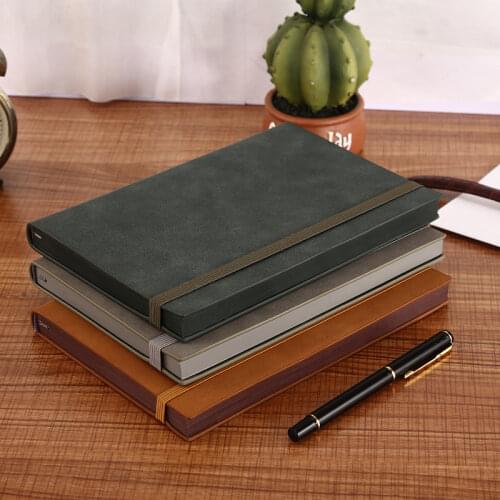 Fromthenon A5 PU Notebook Meeting Record Notepad Soft Bandage Diary Thicken Handbook Planner Organizer Agenda 2020 Journal