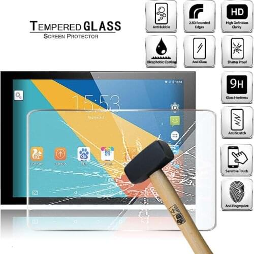 Tablet Tempered Glass Screen Protector Cover for Teclast X10 Tablet HD Eye Protection Anti-Fingerprint Tempered Film