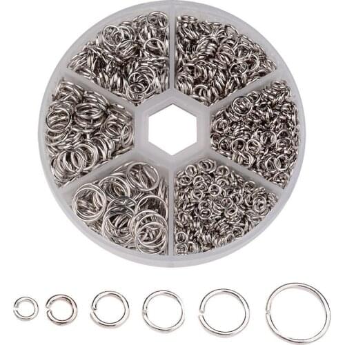 1 Box 4/5/6/7/8/10mm Iron Open Jump Rings Single Loop Ring Split Ring for Jewelry Making DIY Bracelet Necklace 4~10x0.7~1mm
