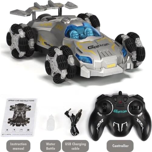 1:12 Spray Drift RC Stunt car 2.4G 4WD High Speed Remote Control Cars Off-road Vehicle Model Toy With Music Light Kids Boy Gift