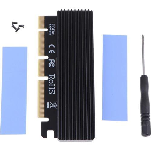1Pc M.2 NVMe SSD Adapter M2 to PCIE 3.0 X16 Controller Card M Key Interface Card