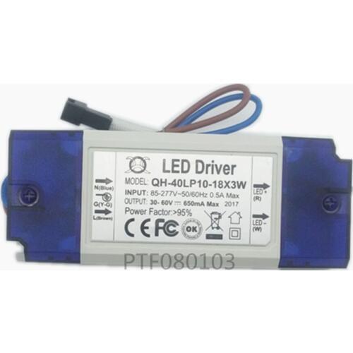 1 Pieces 10-18x3W 650mA LED Driver 30W 40W DC30-60V High Power LED Powr Supply For Floodlight