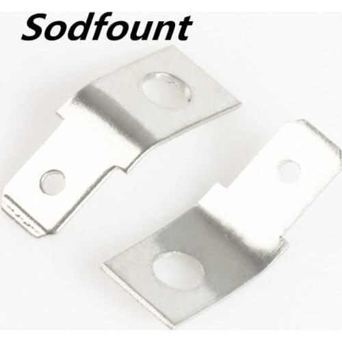 100pcs 6.3 Speaker Inserts Curved Male Inserts Aperture 4mm Thickness 0.7