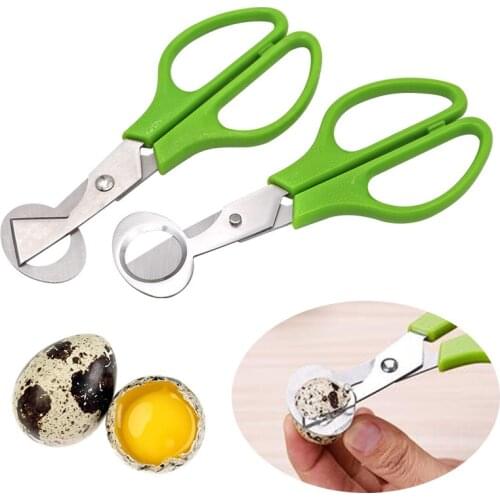 2 Pcs Home Quail Egg Scissors Cracker Opener Cigar Cutter Kitchen Accessories Stainless Steel Tools Egg Tools