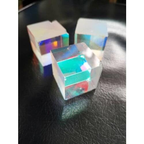20PCS Damaged X-Tube Prisms RGB Combiner Splitter Cross Glass Prism for Student Optical Experiment Tool Home Decoration