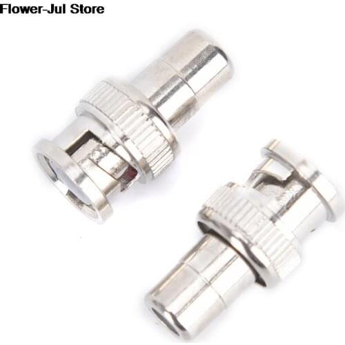 5Pcs BNC Male to AV RCA Female Coax Coaxial Connector Adapter for CCTV Camera