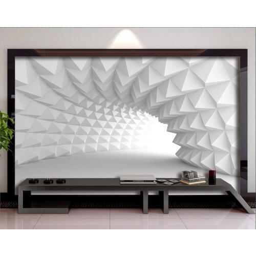 Beibehang Custom wallpaper photo 3d space extension tunnel TV background wall home decor living room bedroom murals 3d wallpaper