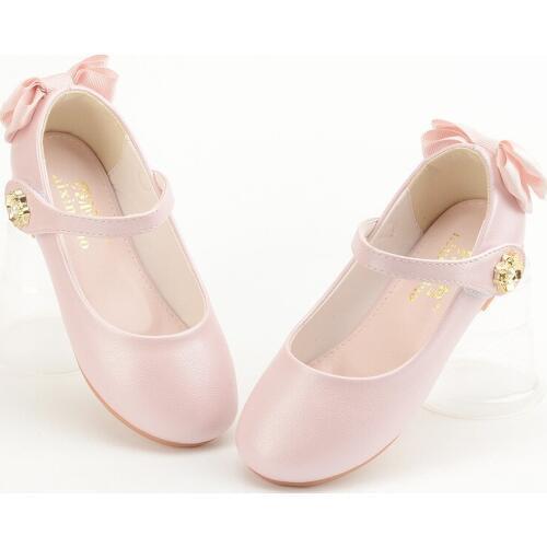 New Fashion Flower Bow 2 3 4 5 6 7 8 9 10 11 12 Year Girl Party Shoes Princess Kids Child For Little Girls Dress Leather Shoes