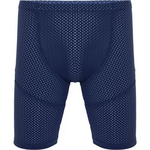 Men Breathable Hollow Out Fifth Sport Pants Workout Training Solid Color See Through Shorts Fitness Running Quick Dry Trunks