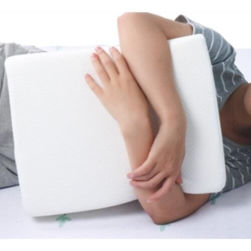 Ergonomic Memory Foam Cube Pillow for Side Sleepers Neck Support Cushion Knee Pillow Elevating Leg Rest