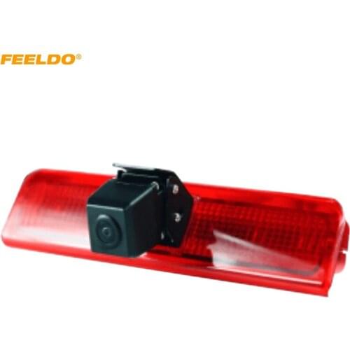 FEELDO Car Brake Light Backup Camera Bulit-In LED For Volkswagen Caddy 03-15 Reverse Rearview Camera #HQ1882