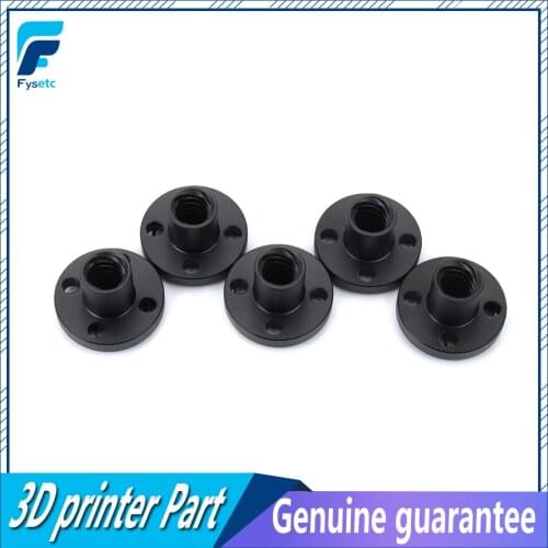 4pcs T8 Nut Trapezoidal Screw Nut POM Nut 3D Printer Z Axis Trapezoid Motor Screw Nuts Lead 1mm 2mm 4mm 8mm for Lead Screw