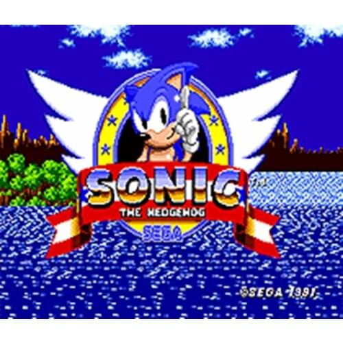 Sonic 1 16 bit MD Game Card For Sega Genesis Mega Drive