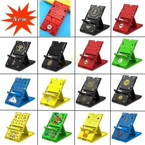 Game Stand Holder Folding Adjustable Portable Foldable Hold Holder Main Chassis Bracket Compact PlayStand For Nintendo Switch