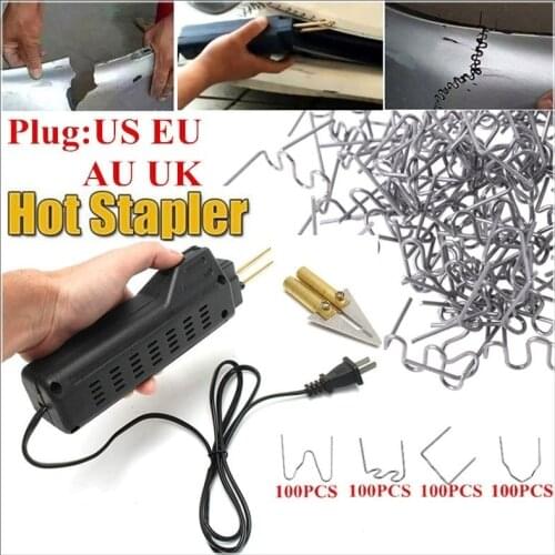 Car Bumper Dashboard Repair Tool Welding Repair Kit Welder Gun Repair Motorcycle Plastic Hot Staplers with