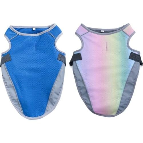 Summer Dog Cooling Vest Clothes Soft Harness For Dogs Adjustable Mesh Outdoor Pet Vest Coat Quick Release Pet dog Outfits