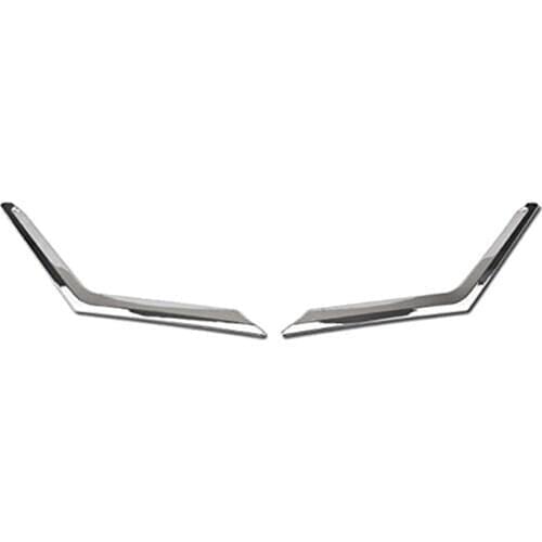 2Pcs Chrome Front Mesh Grille Grill Head Light Cover Trim for Nissan Rogue X-Trail T32 2014 2015 2016