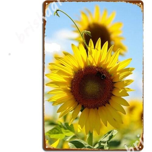 Sunflower Metal Signs Garage Decoration create Cave pub Wall Cave Tin sign Posters