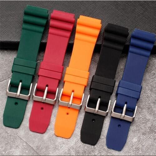 22mm Silicone Watch Band Men Sport Diving Strap Wrist Bracelet High Quality Rubber Waterproof Watchband Accessories for Seiko