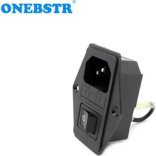 110V/220V 15A Makerbot Power Outlet With Switch And Fuse High Quality 3D Printer Accessories Free Shipping
